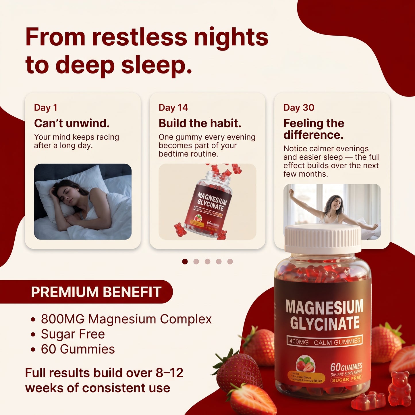 Nureva Magnesium Glycinate Gummies