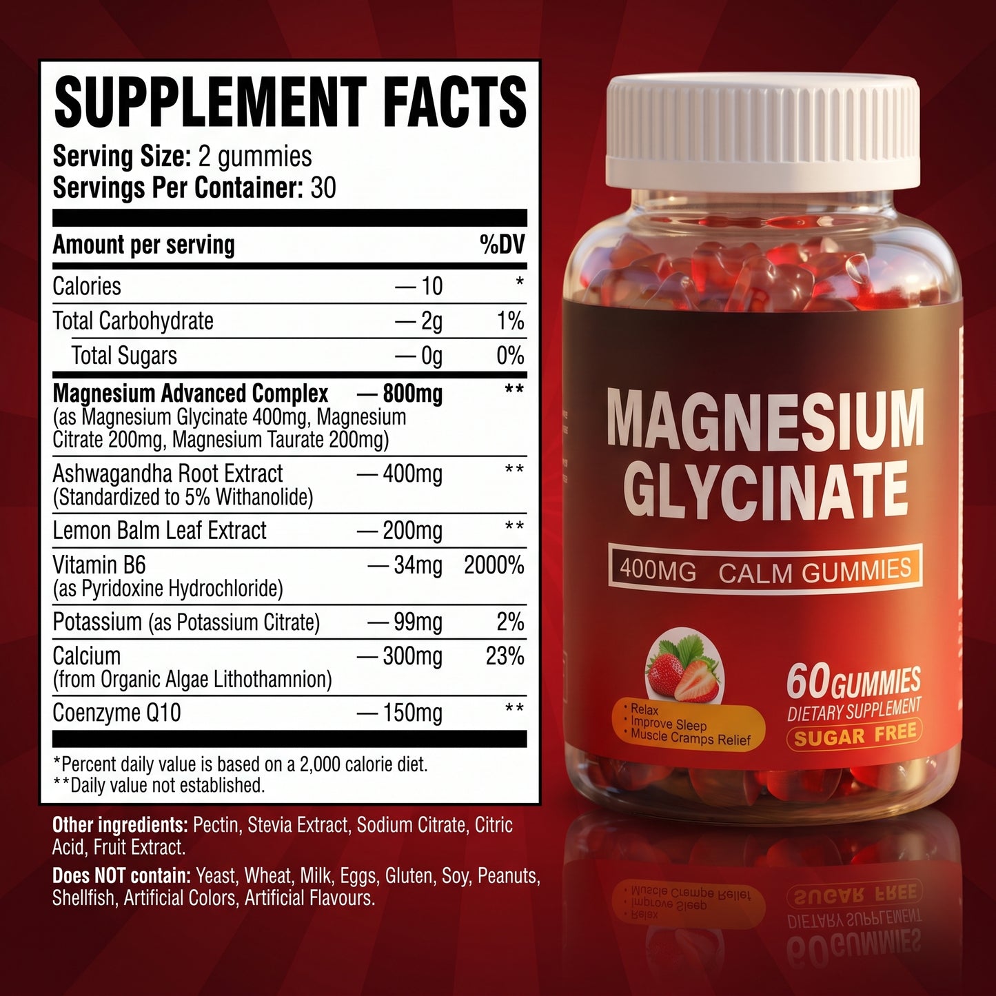 Nureva Magnesium Glycinate Gummies