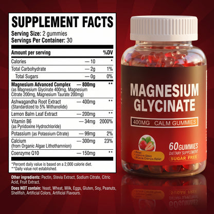 Nureva Magnesium Glycinate Gummies