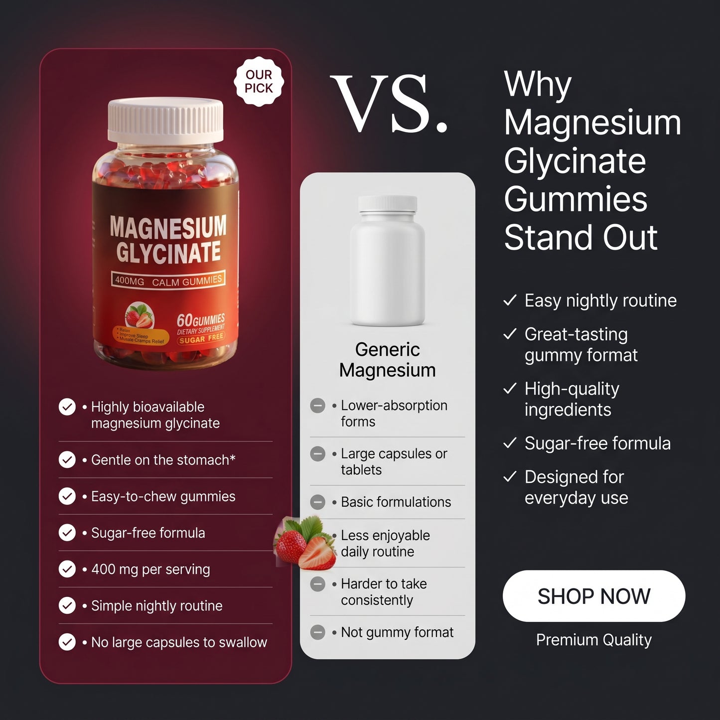 Nureva Magnesium Glycinate Gummies